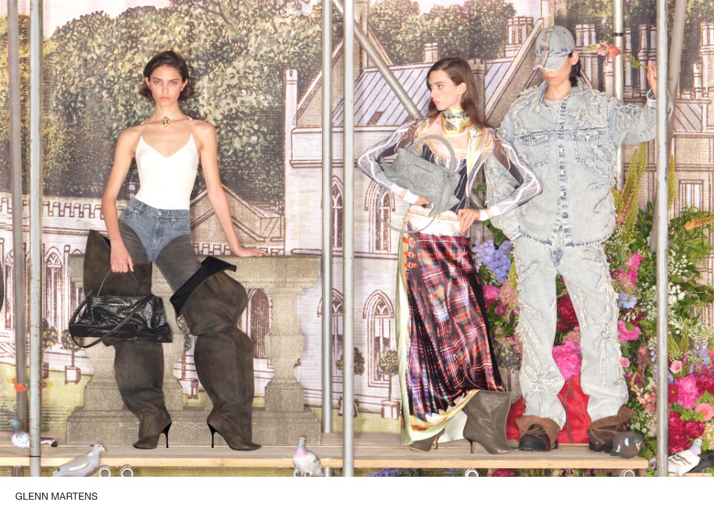 GLENN MARTENS ×  (M)メッシュトップ プリントメッシュトップス - ブルー - Men | H&M JP